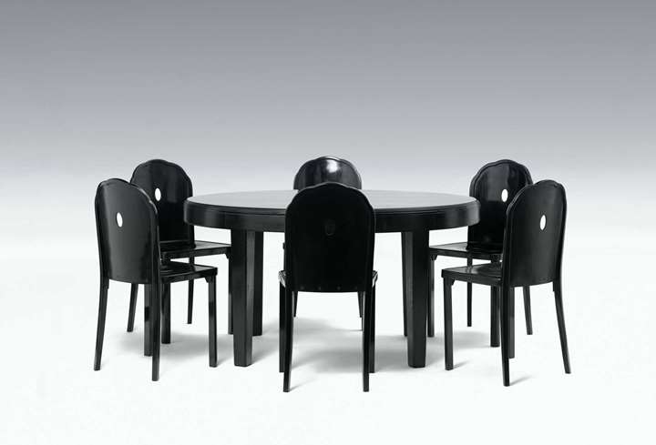 Furniture for the Apartment of Berta Zuckerkandl
(small dining-room table, 12 chairs, sideboard)